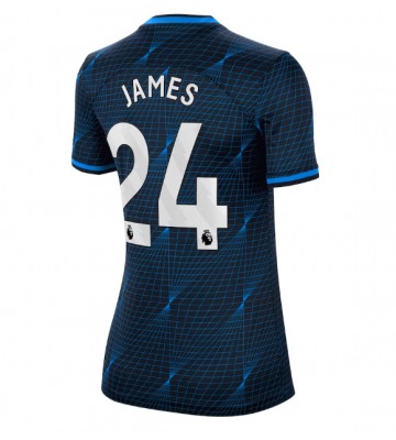 Chelsea Reece James #24 Segunda Equipación Mujer 2023-24 Manga Corta